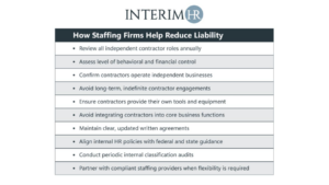HR compliance checklist for worker classification rules and contractor misclassification prevention
